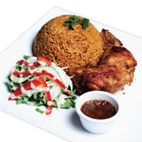 Jollof Rice with Chicken